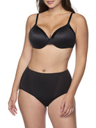 woman wearing a black bra and shaping brief