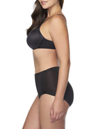 woman wearing a black bra and shaping brief