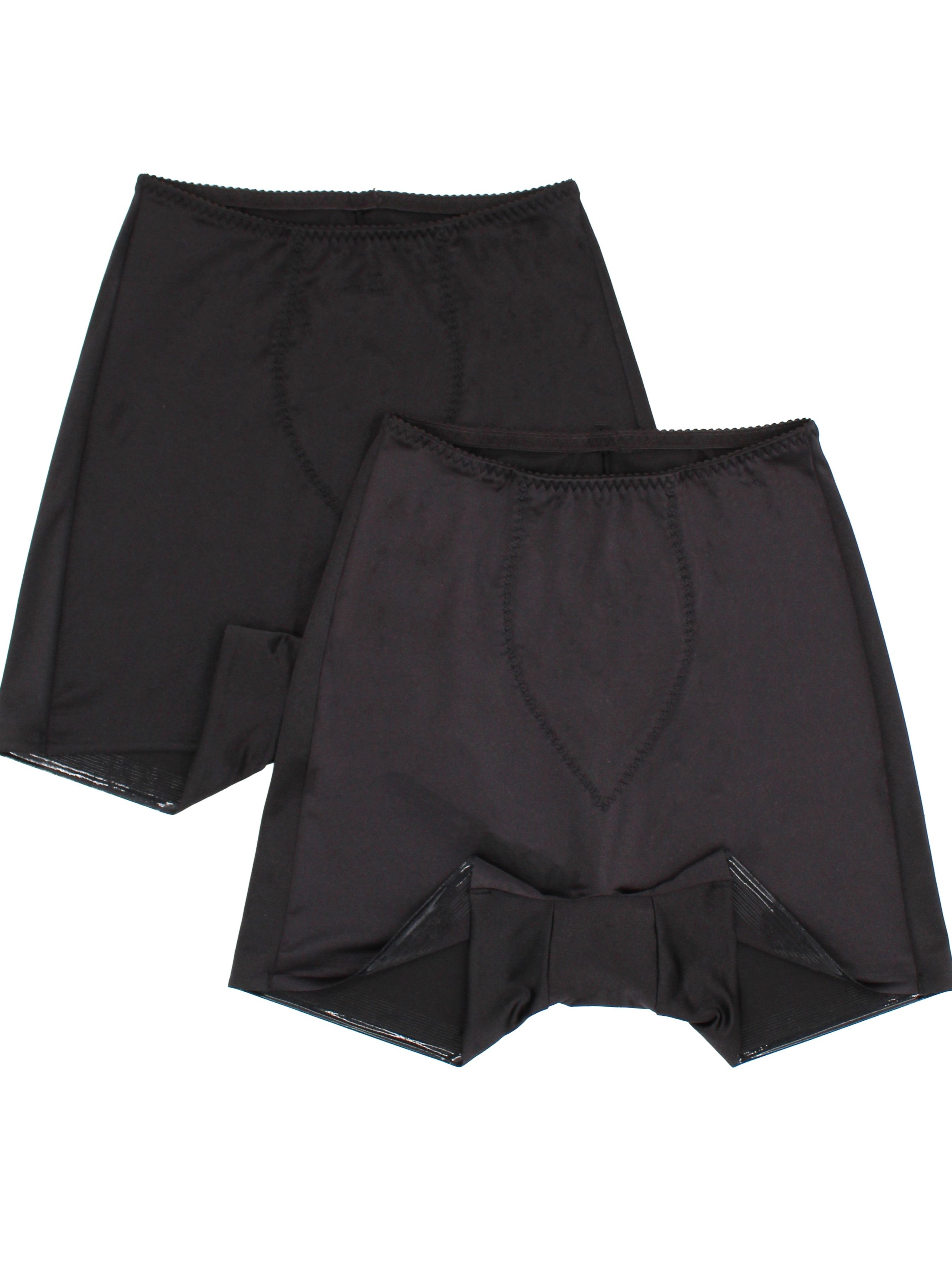 two black control top brief shorts shapewear