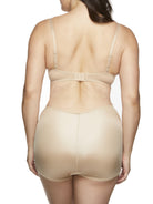 a woman wearing nude tummy control underwear shorts shapewear