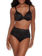 a woman wearing black tummy control underwear shapewear