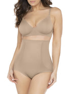 a woman wearing nude high waisted tummy control underwear
