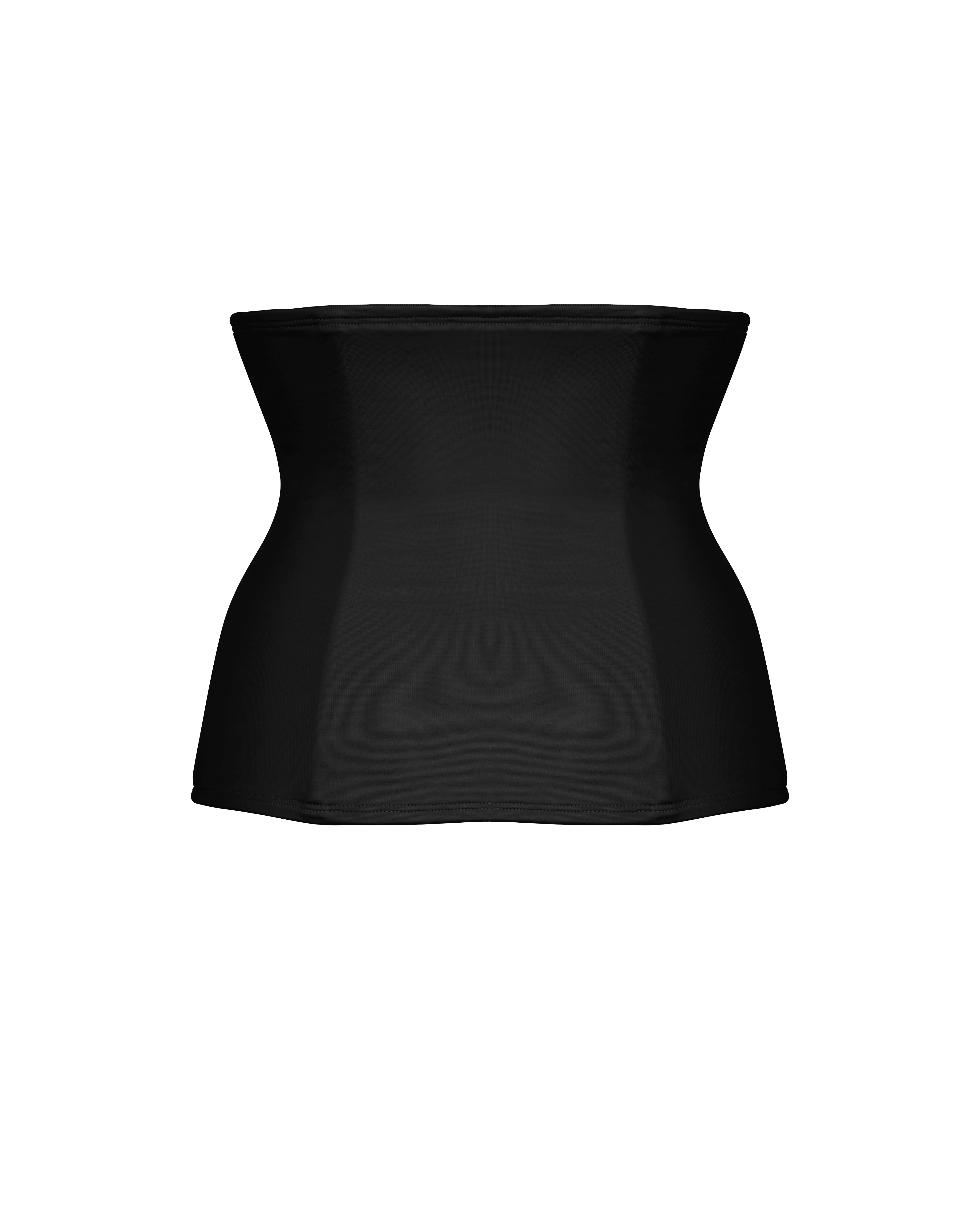 a black waist cincher waist trainer shapewear
