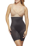 a woman wearing a black shaping short