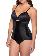 a woman wearing black high waisted tummy control underwear shapewear