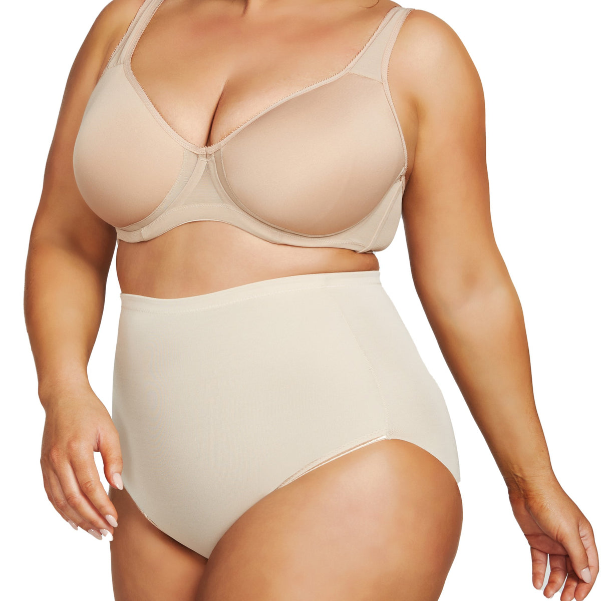Women's Naomi & Nicole 7784 Plus Size Unbelievable Comfort Brief (Warm Beige 4X), Size: 4XL