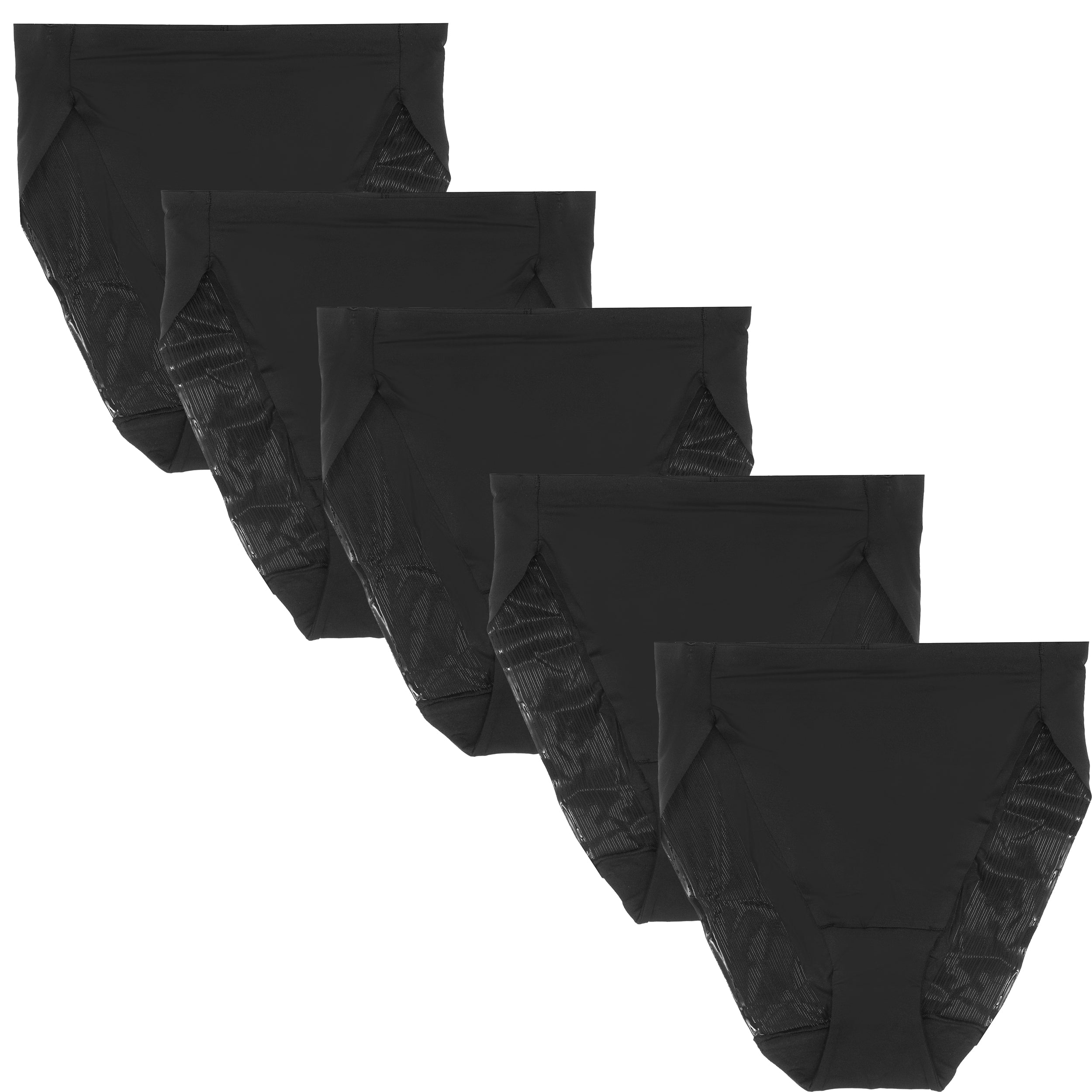 5-Pack Clean Finish Microfiber High-Cut Brief - Cupid Intimates