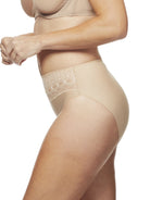 Lace Trim High-Cut Brief - Cupid Intimates