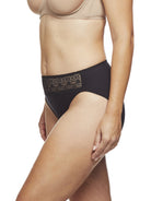 Lace Trim High-Cut Brief - Cupid Intimates