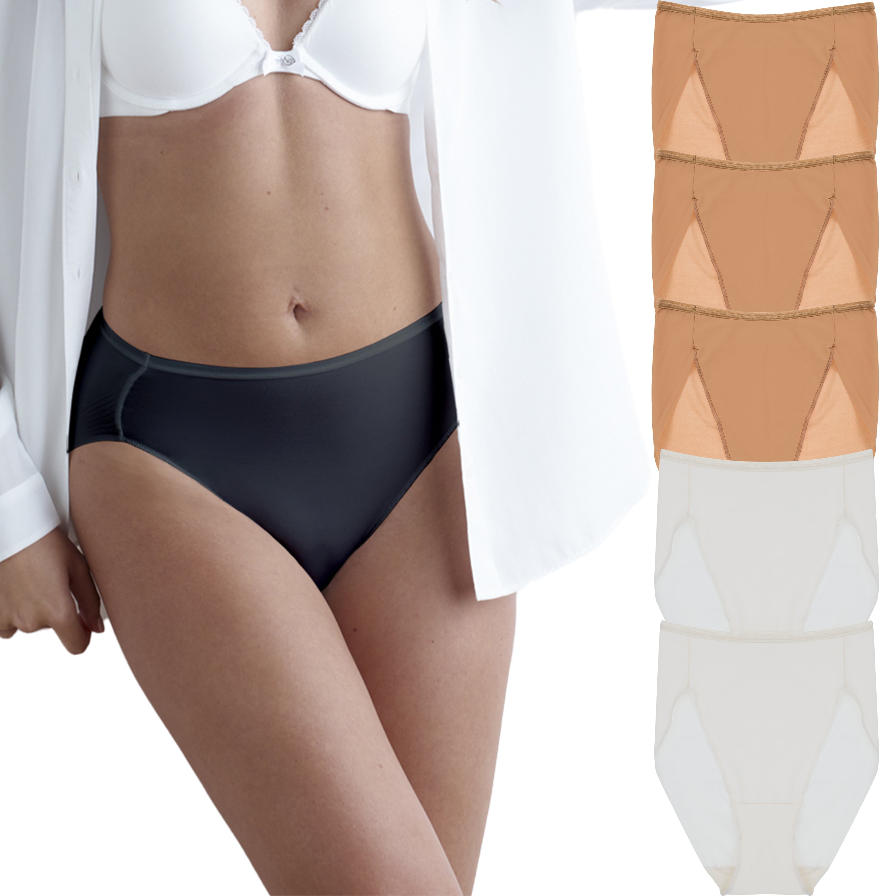 5-Pack Microfiber High-Cut Brief - Cupid Intimates