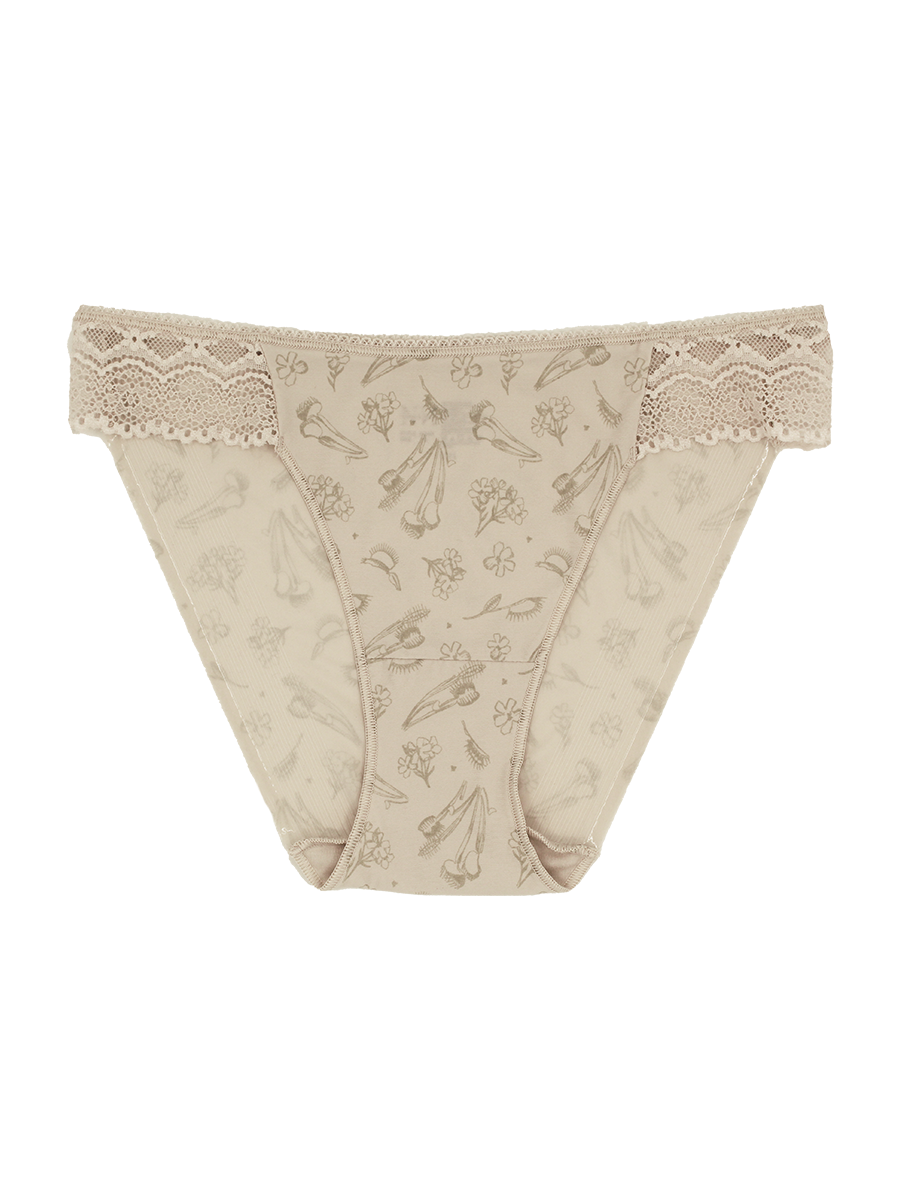 Lace Trim Bikini - Cupid Intimates