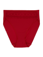 Lace Trim High-Cut Brief - Cupid Intimates