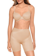 a woman wearing a nude tummy control shapewear short