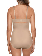 a woman wearing nude high waisted tummy control underwear shapewear