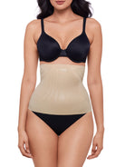a woman wearing a nude waist cincher waist trainer shapewear