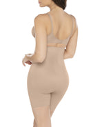 a woman wearing a nude high waisted tummy control shapewear short