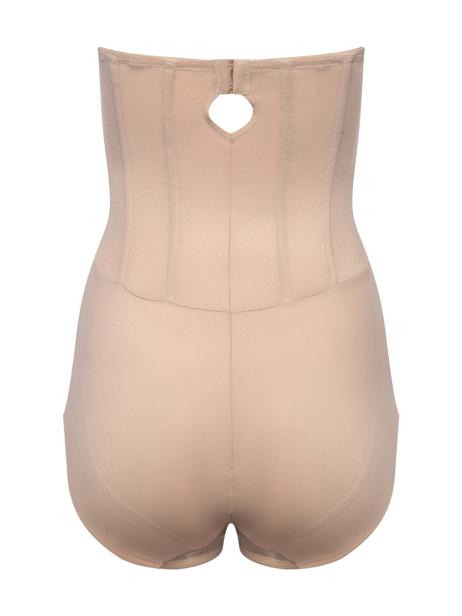 a nude strapless tummy control body shaper shapewear