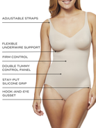 an infographic showing the features and benefits of the wonderful u underwire shaping bodysuit body shaper full body shapewear all-groups
