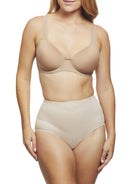 a woman wearing nude tummy control underwear shapewear