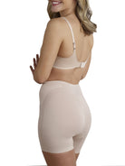 a woman wearing a nude tummy control shapewear short