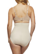 a woman wearing nude high waisted tummy control underwear shapewear