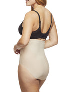 a woman wearing nude high waisted tummy control underwear