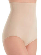 a woman wearing nude high waisted tummy control underwear