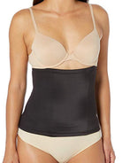 a woman wearing a black waist cincher waist trainer girdle