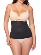 woman wearing a black waist cincher