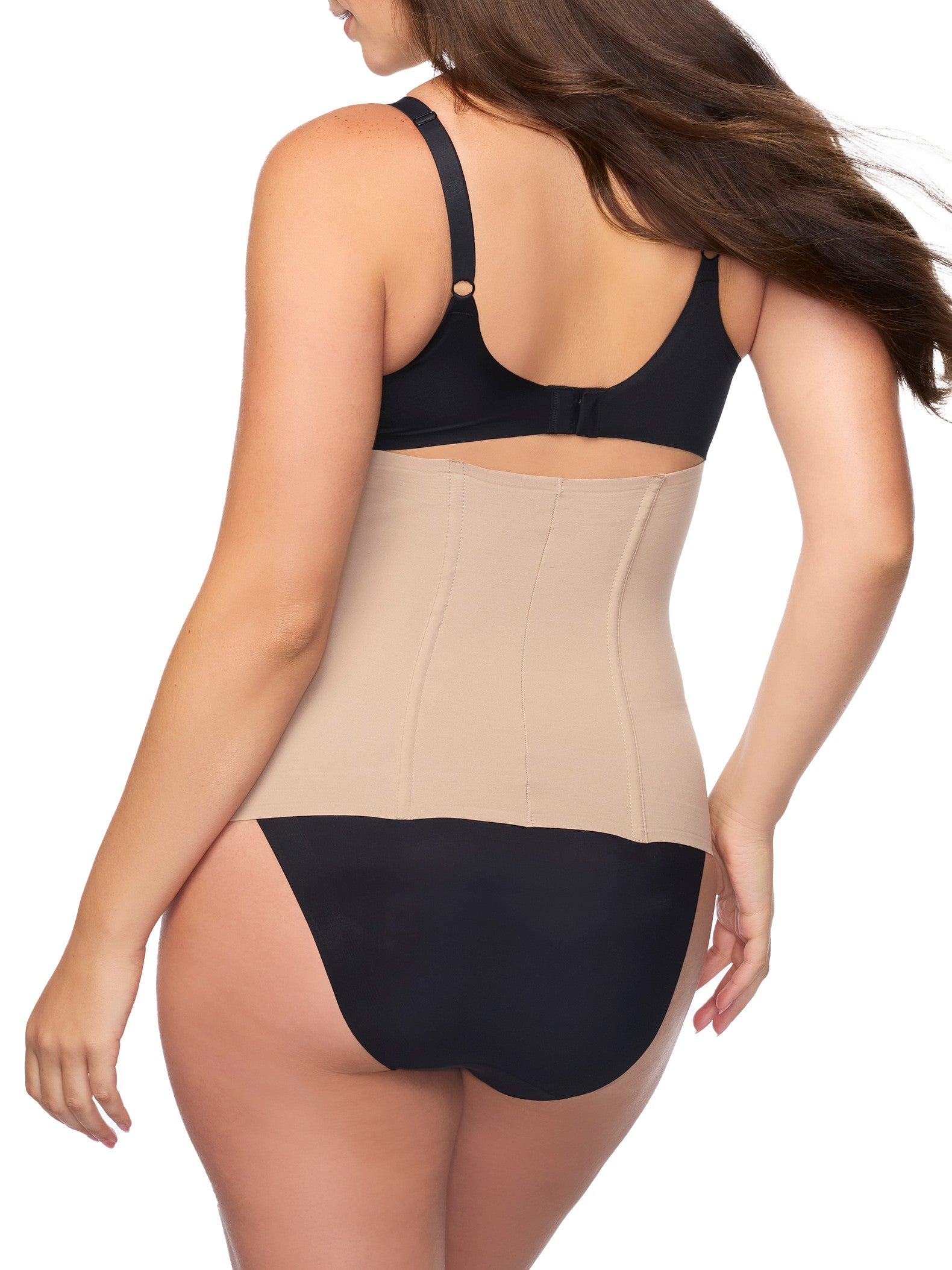 woman wearing a nude waist cincher