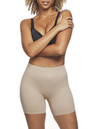 a woman wearing a nude tummy control shapewear short