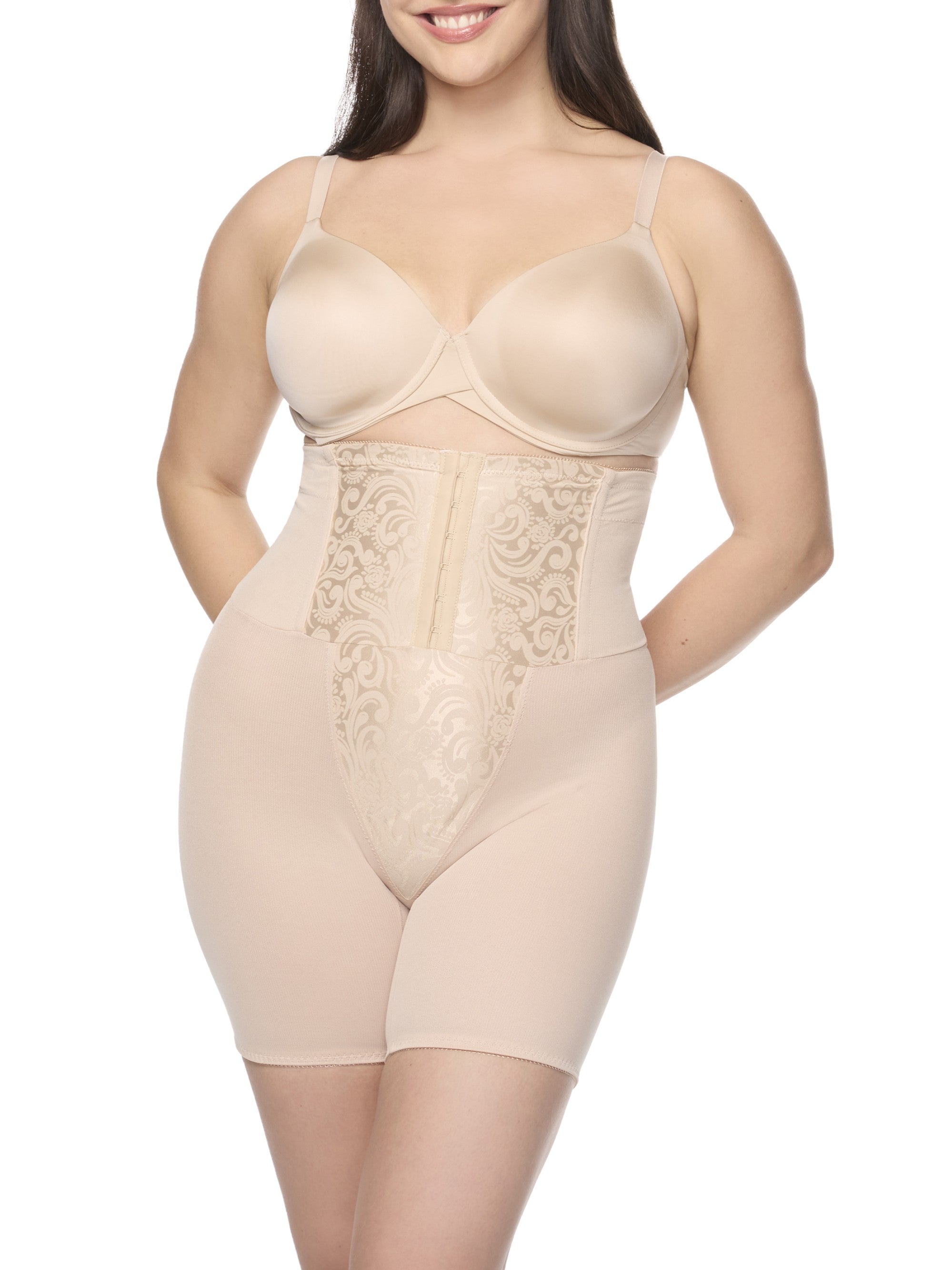 Cupid® Waist Cinching High-Waist Mid-Thigh Shaping Short