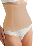 a woman wearing a nude waist cincher waist trainer shapewear