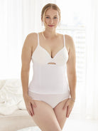 woman in white waist cincher all-groups