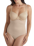 a woman wearing nude high waisted tummy control underwear