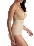 a woman wearing nude high waisted tummy control underwear