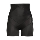 black high waisted tummy control shapewear shorts