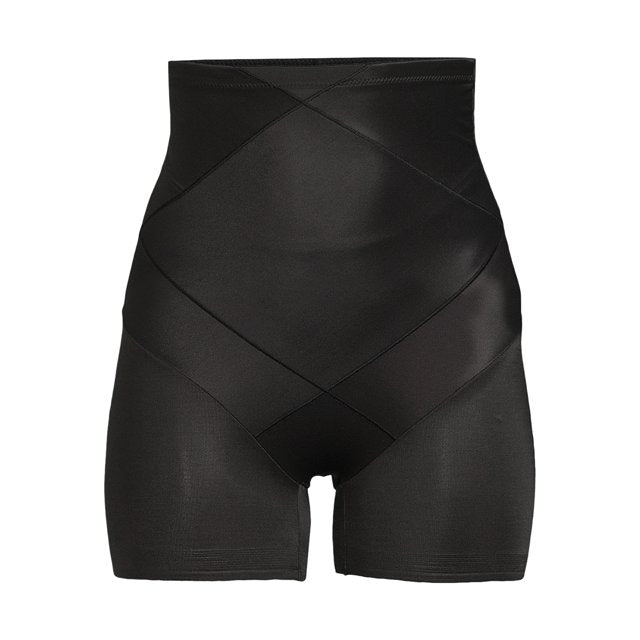 black high waisted tummy control shapewear shorts