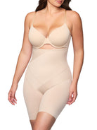 a woman wearing a nude high waisted body shaper short