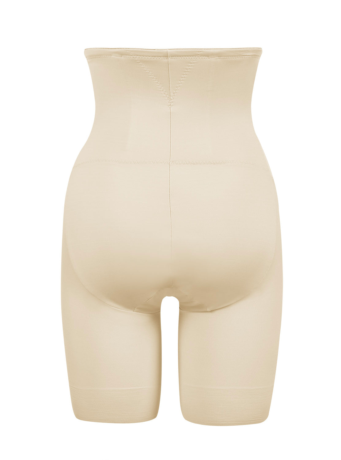 a nude tummy control high waisted thigh slimmer