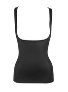 a black open bust tummy control shaping camisole