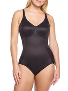 a woman wearing a black tummy control body shaper shapewear