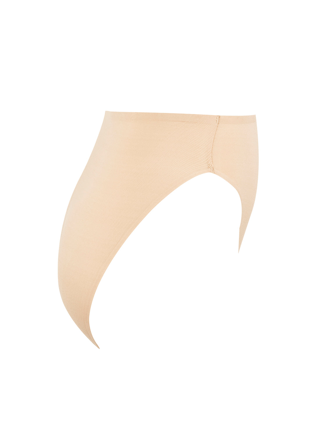 a nude high-cut brief panty