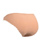 a floating image of a beige bikini panty