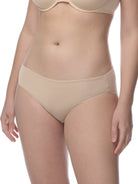 Beige underwear on a white background