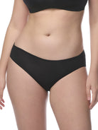 Black underwear on a white background