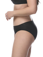 Black underwear on a white background