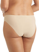 a woman wearing a beige hipster panty