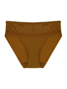 a brown lace tri hipster panty women's underwear