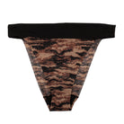 a printed sheer tanga panty